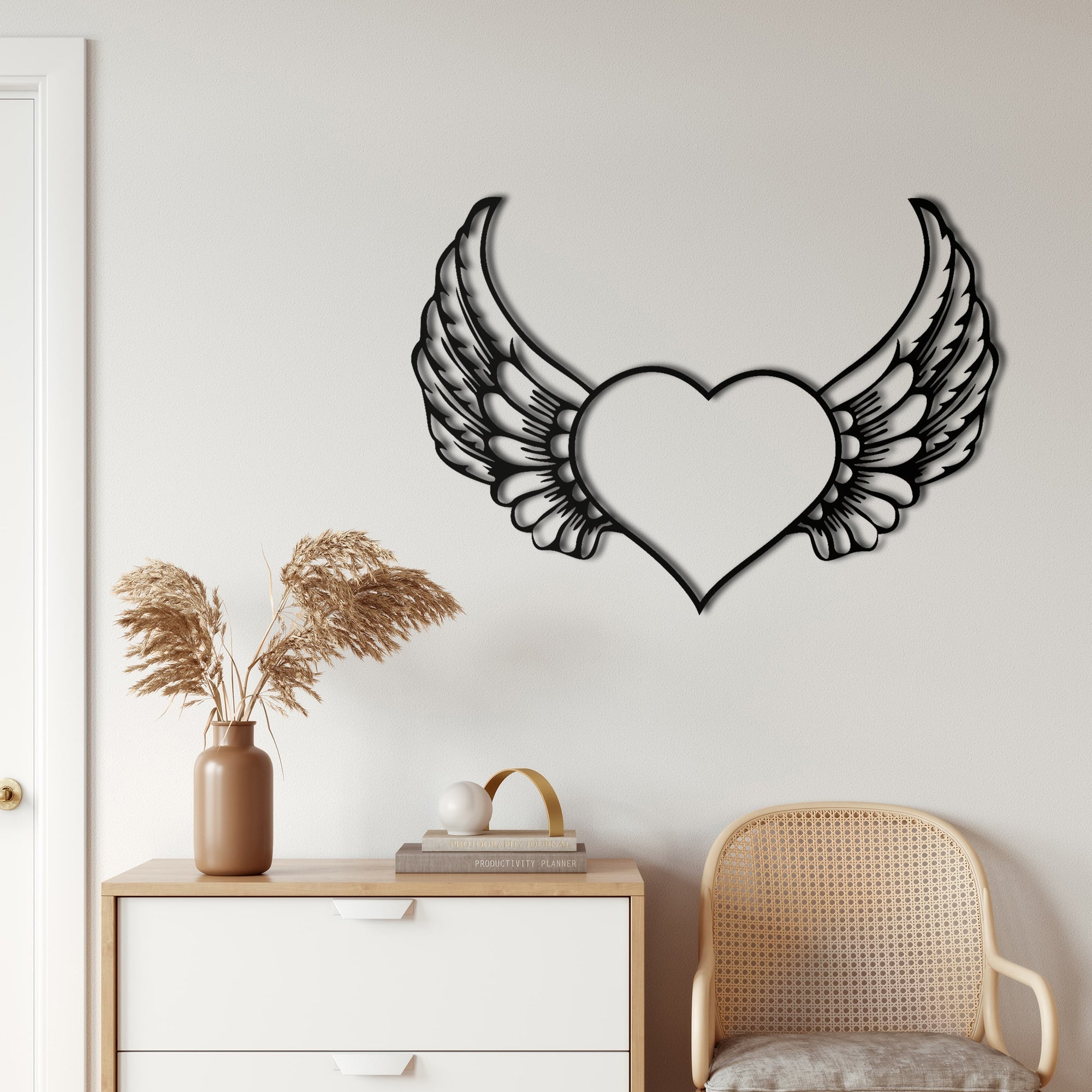 Dekadron Angel Heart Metal Wall Decor