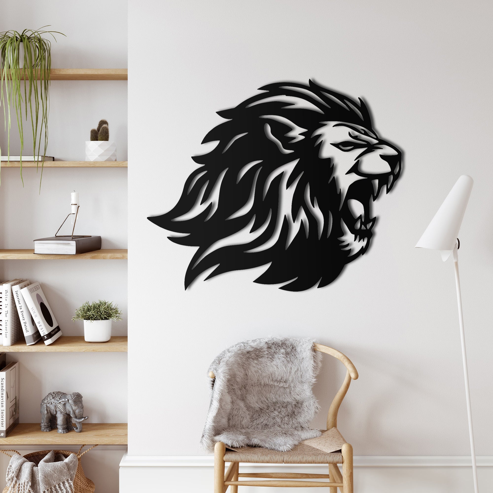 Dekadron Lion Metal Wall Decoration