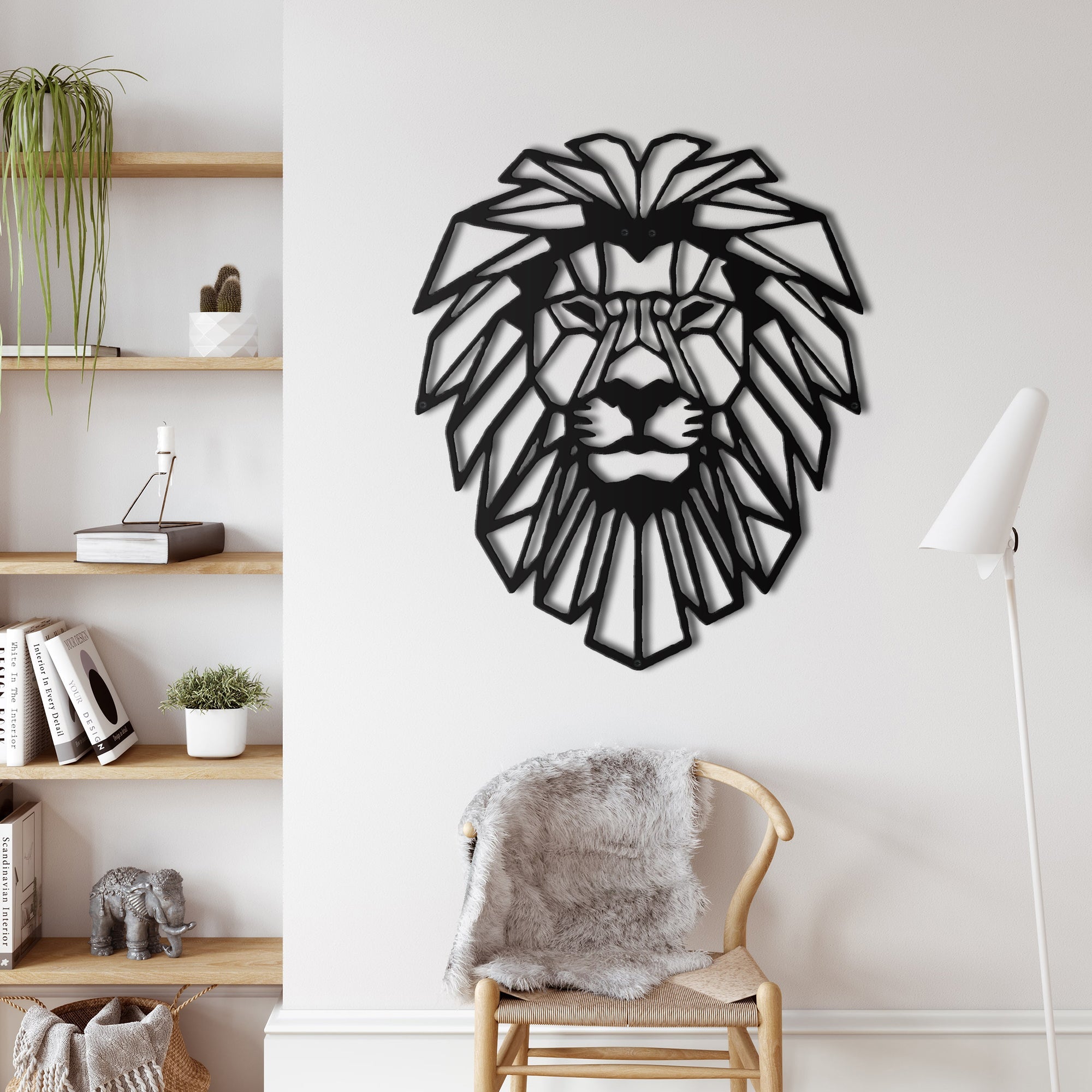 Dekadron Lion Head Metal Wall Decoration