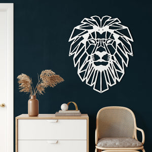 Lion Head Metal Wall Decoration