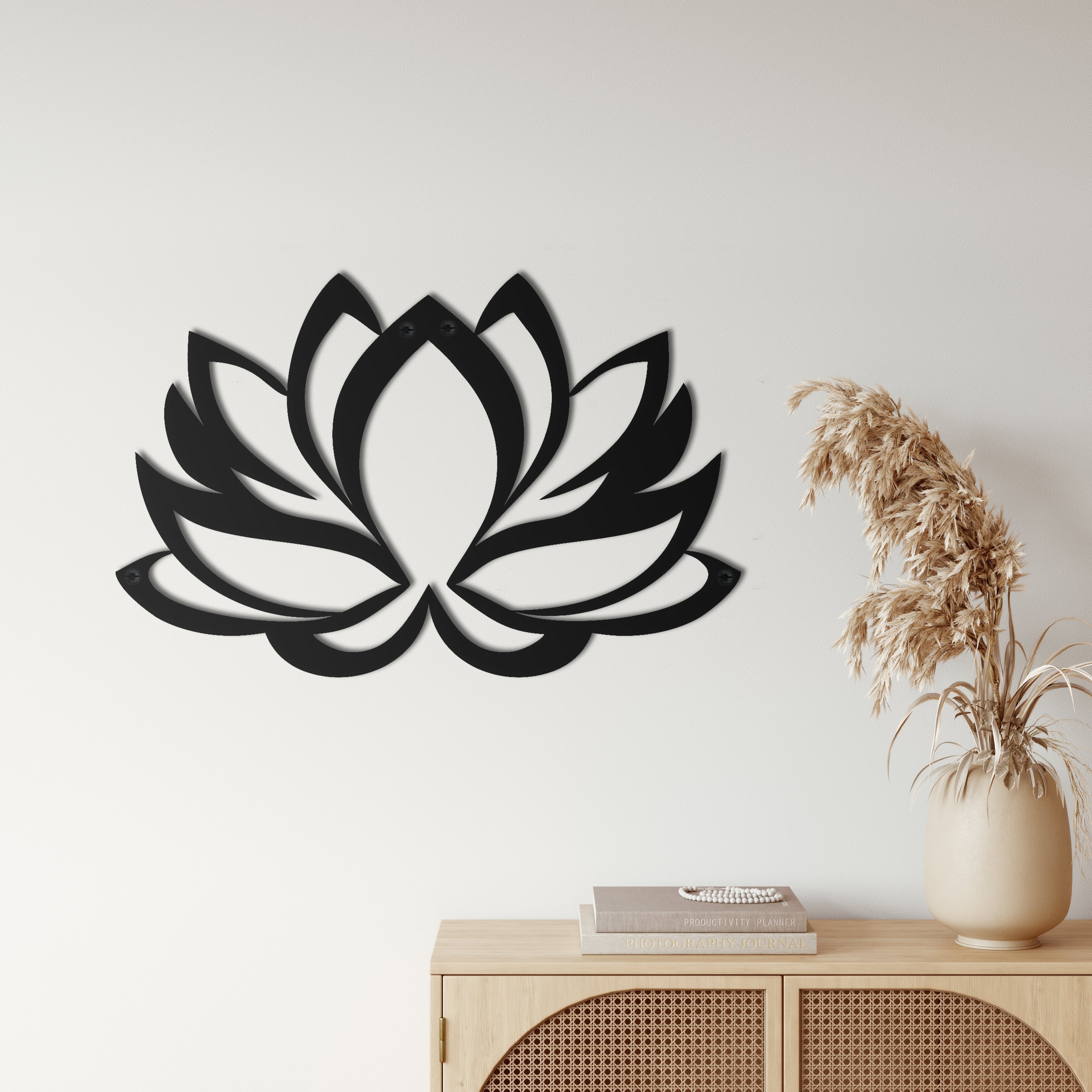 Dekadron Lotus Flower Metal Wall Decor