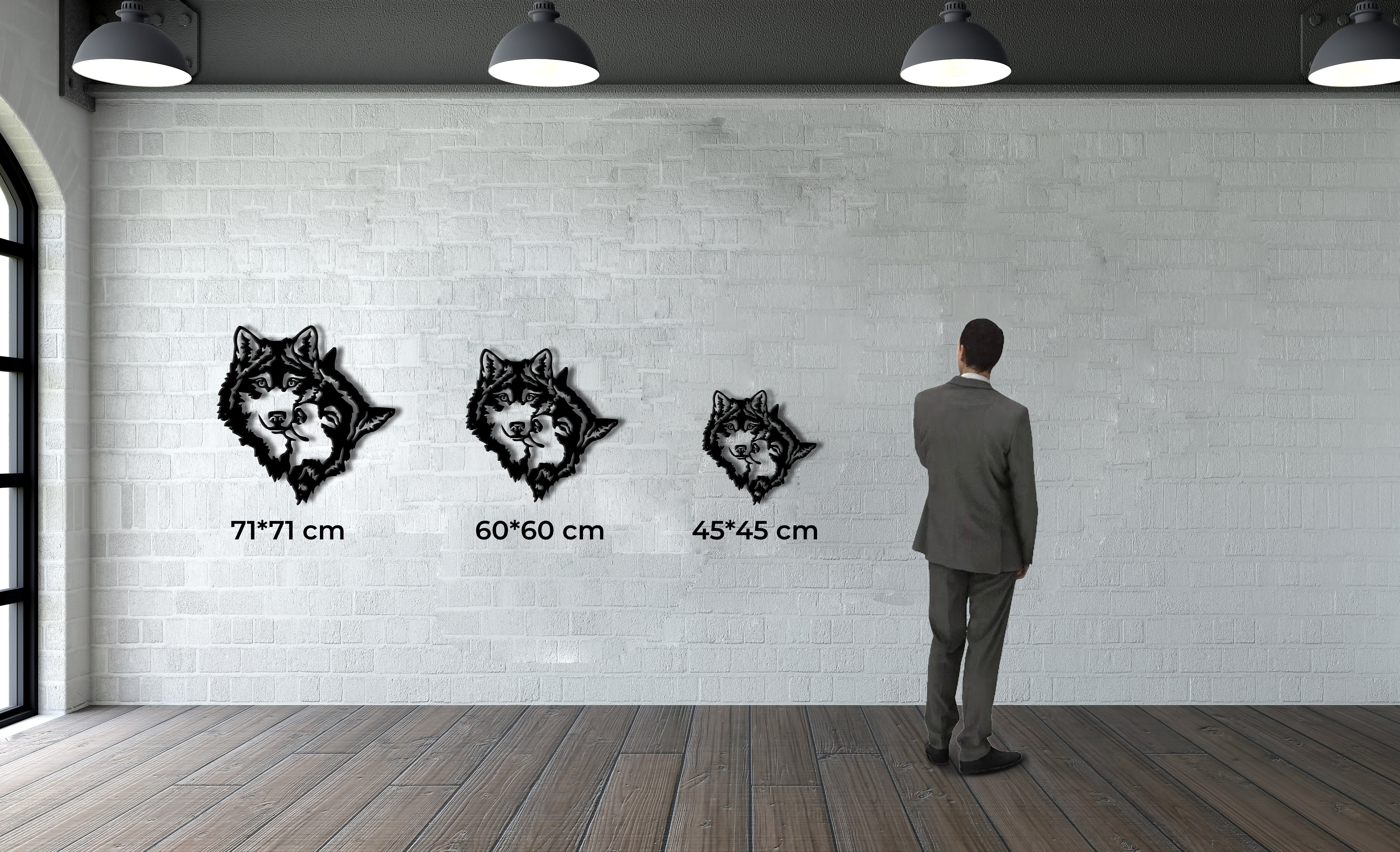 Wolves Metal Wall Decor