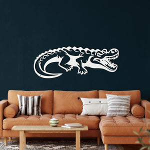Crocodile Metal Wall Decoration