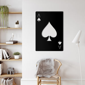 Ace of Spades Metal Wall Decoration