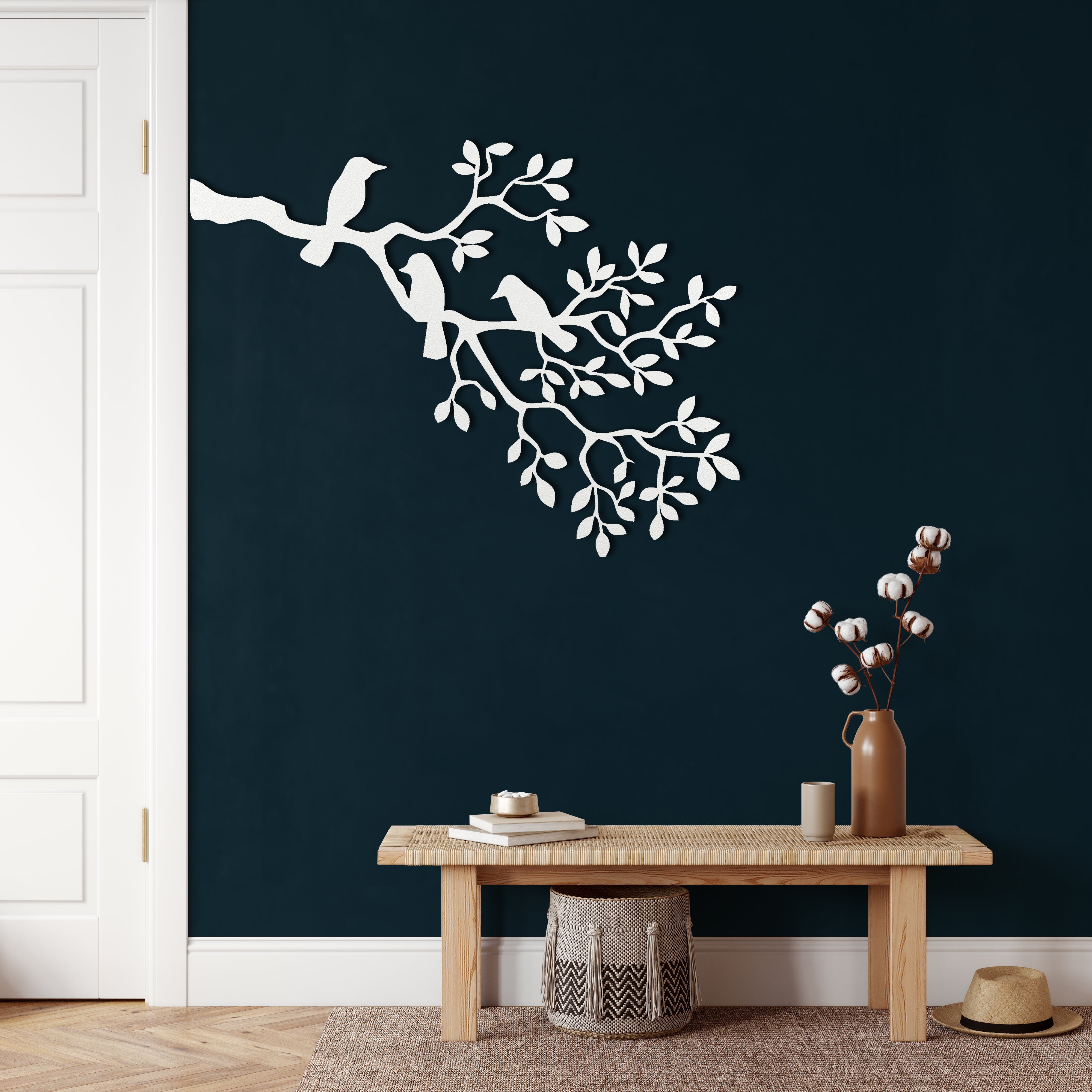 Branch and Birds Metal Wall Decor