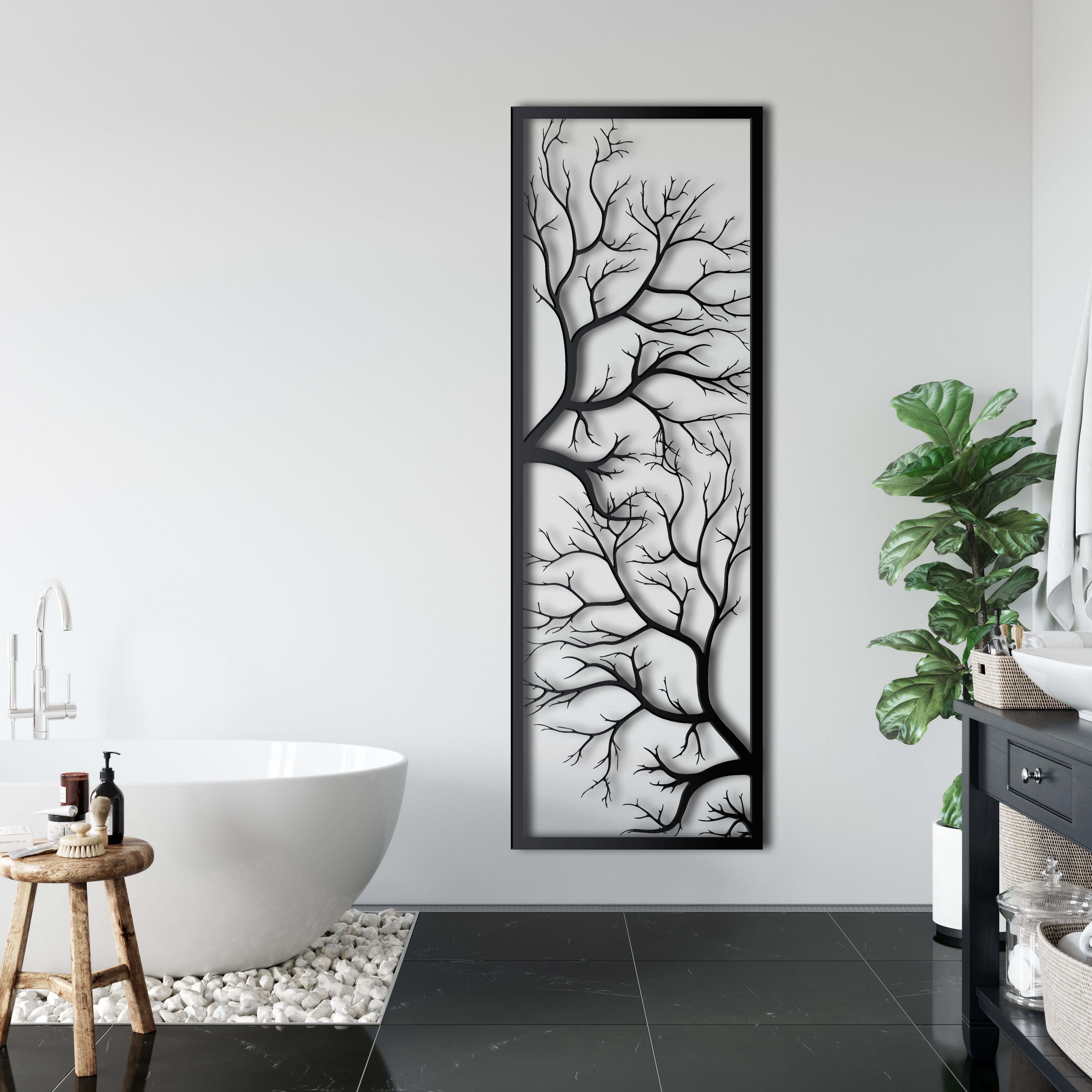 Branches One Piece Metal Wall Decor