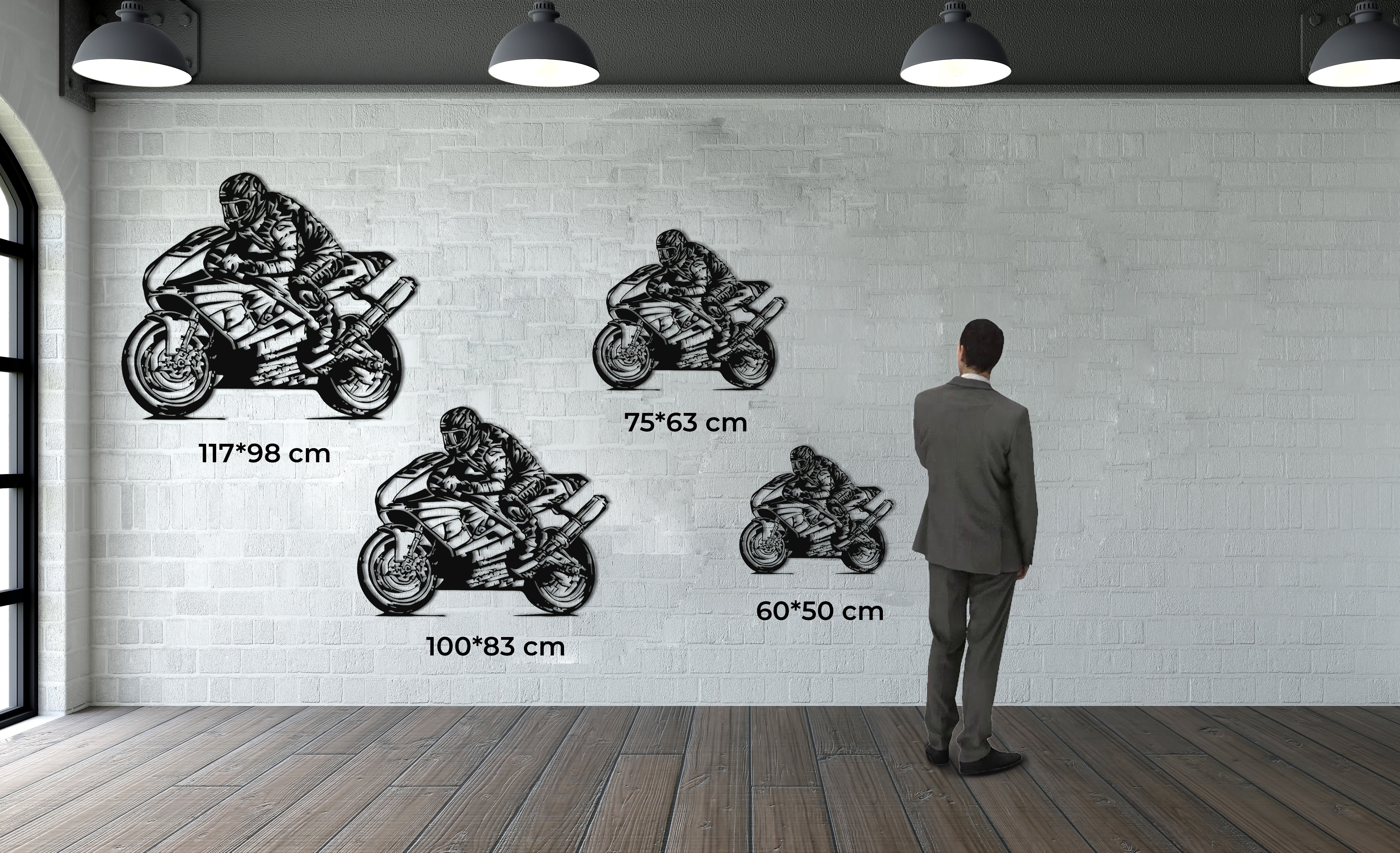 جدارية الدراجة النارية المميزة 
