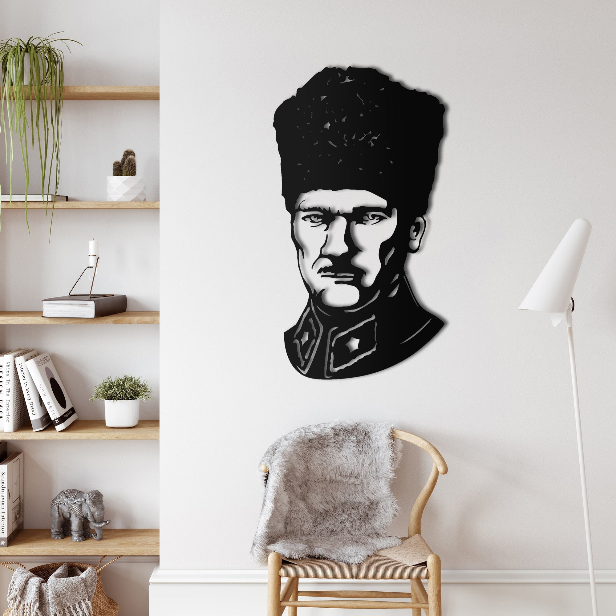 Ataturk Heart Metal Wall Decoration