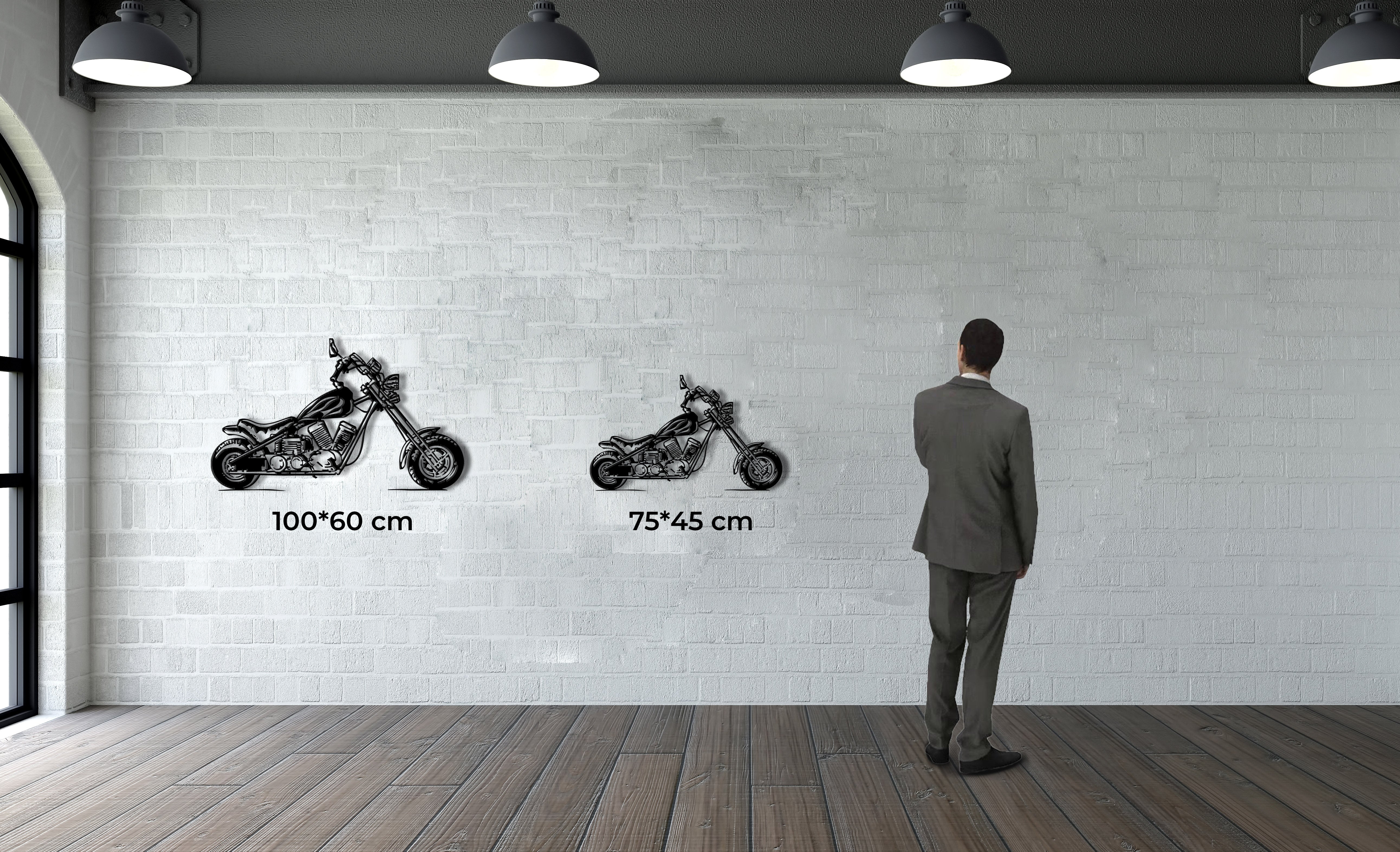 Motorcycle Metal Wall Decor