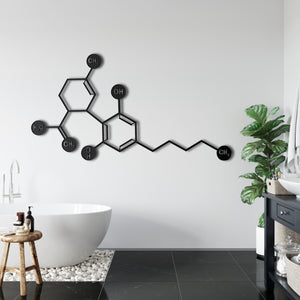 CBD Molecule Wall Decor