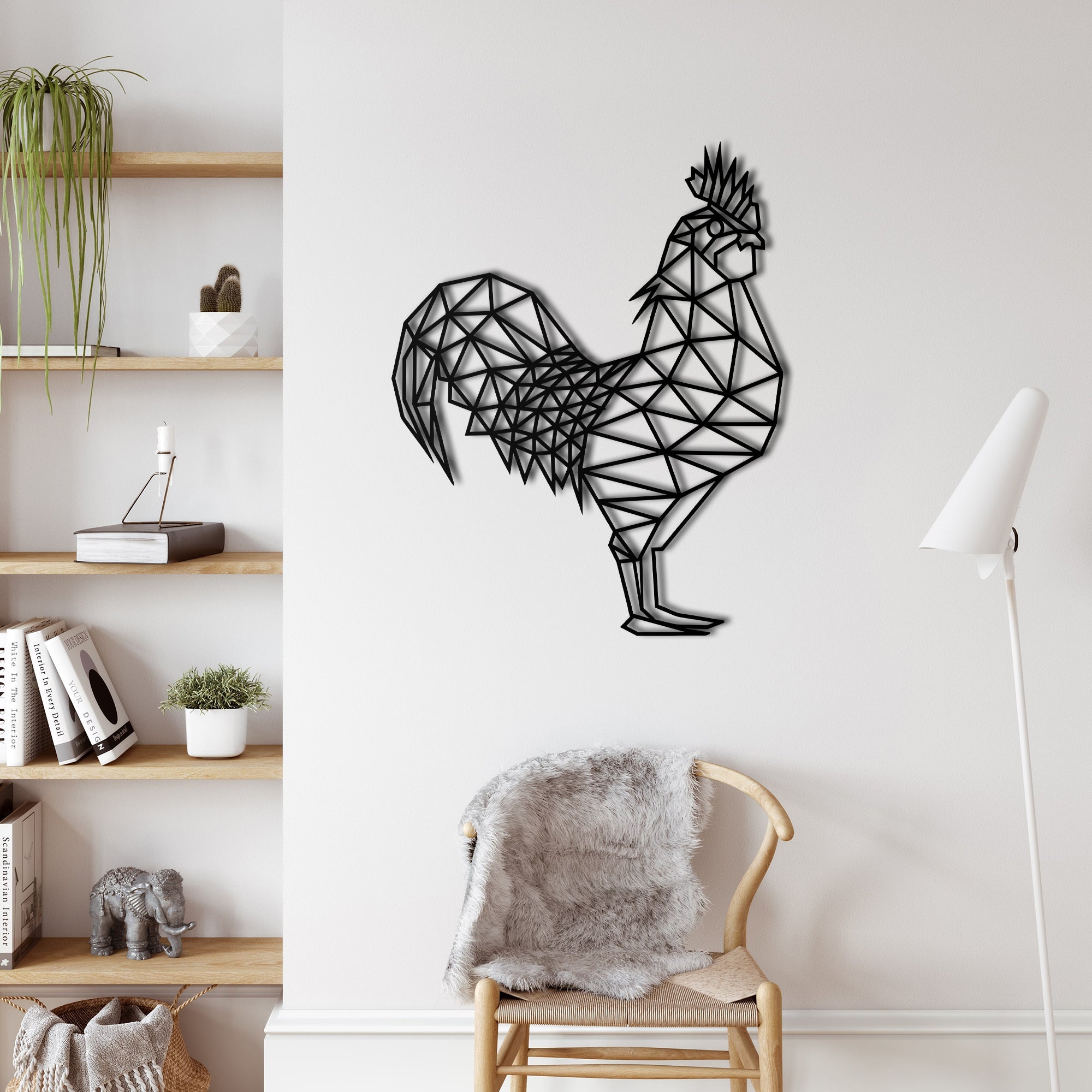 Rooster Metal Wall Decoration