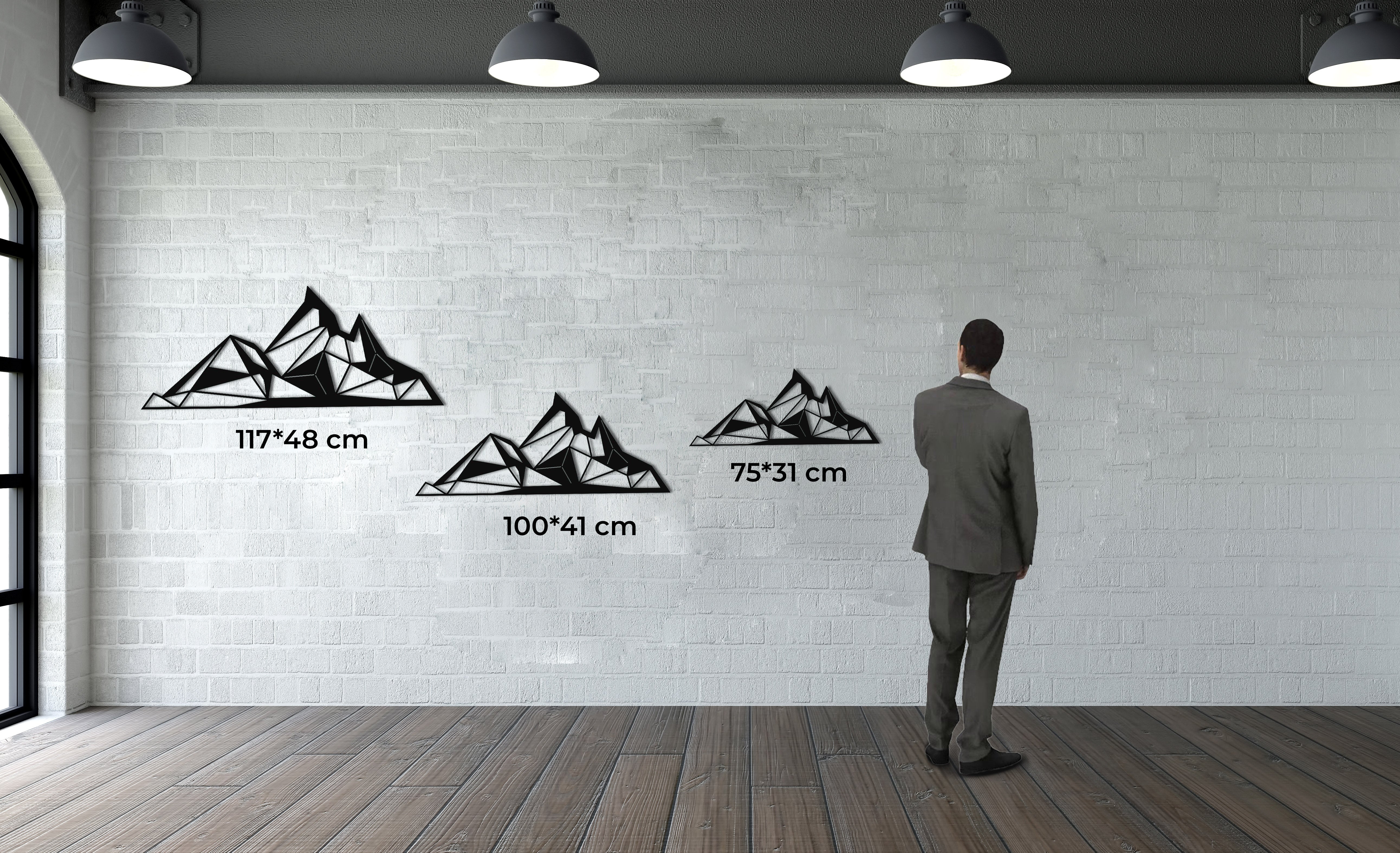 Mountain (Geometric) Metal Wall Decor
