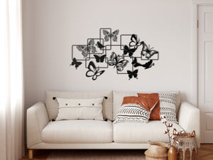 Butterflies Metal Wall Decor