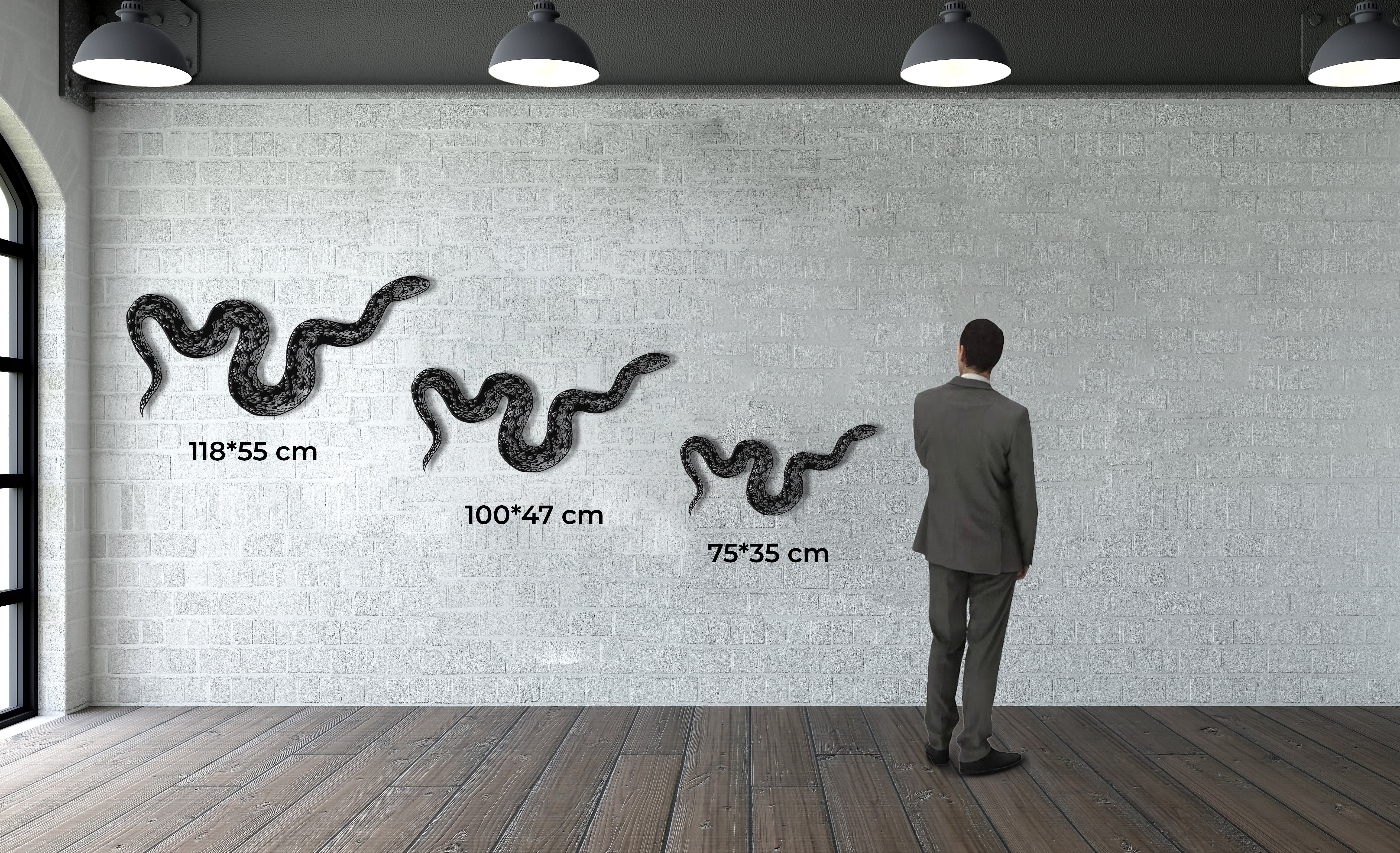 Snake Metal Wall Decor Comes In 3 Sizes