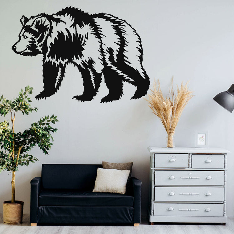 Realistic Bear Metal Wall Decor