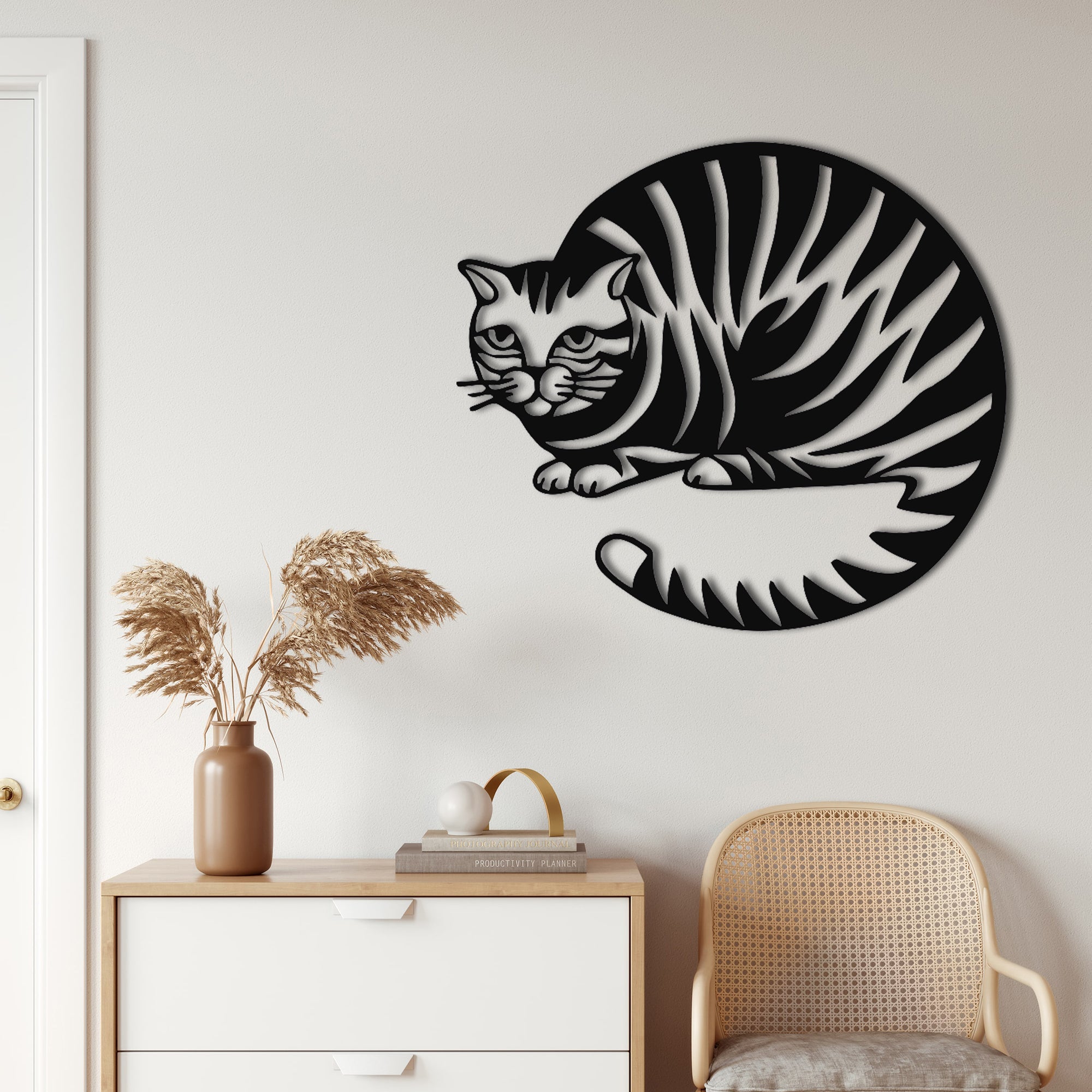 Cat Metal Wall Decoration