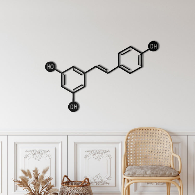 Wine Molecule Metal Wall Decor