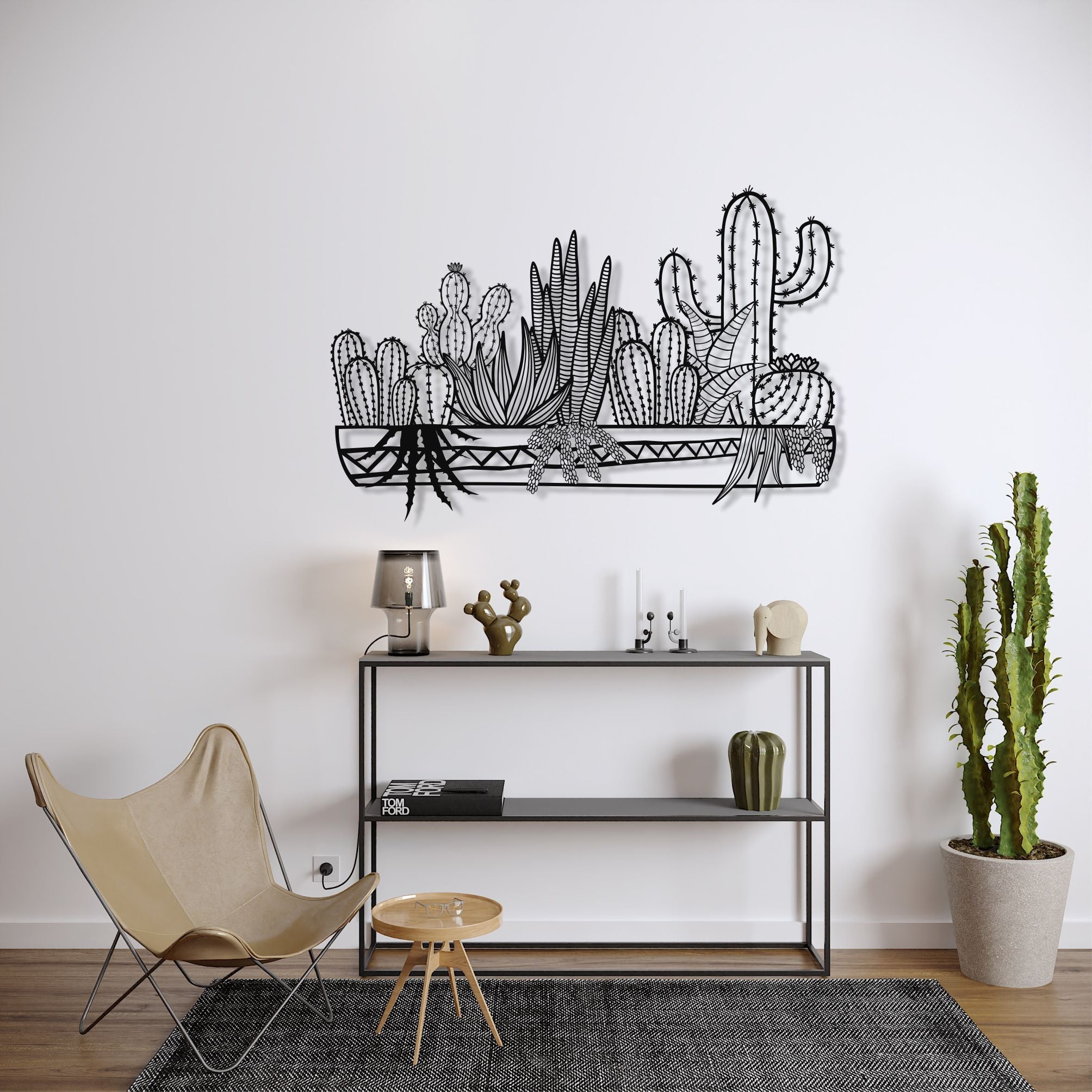 Cactus Metal Wall Decor