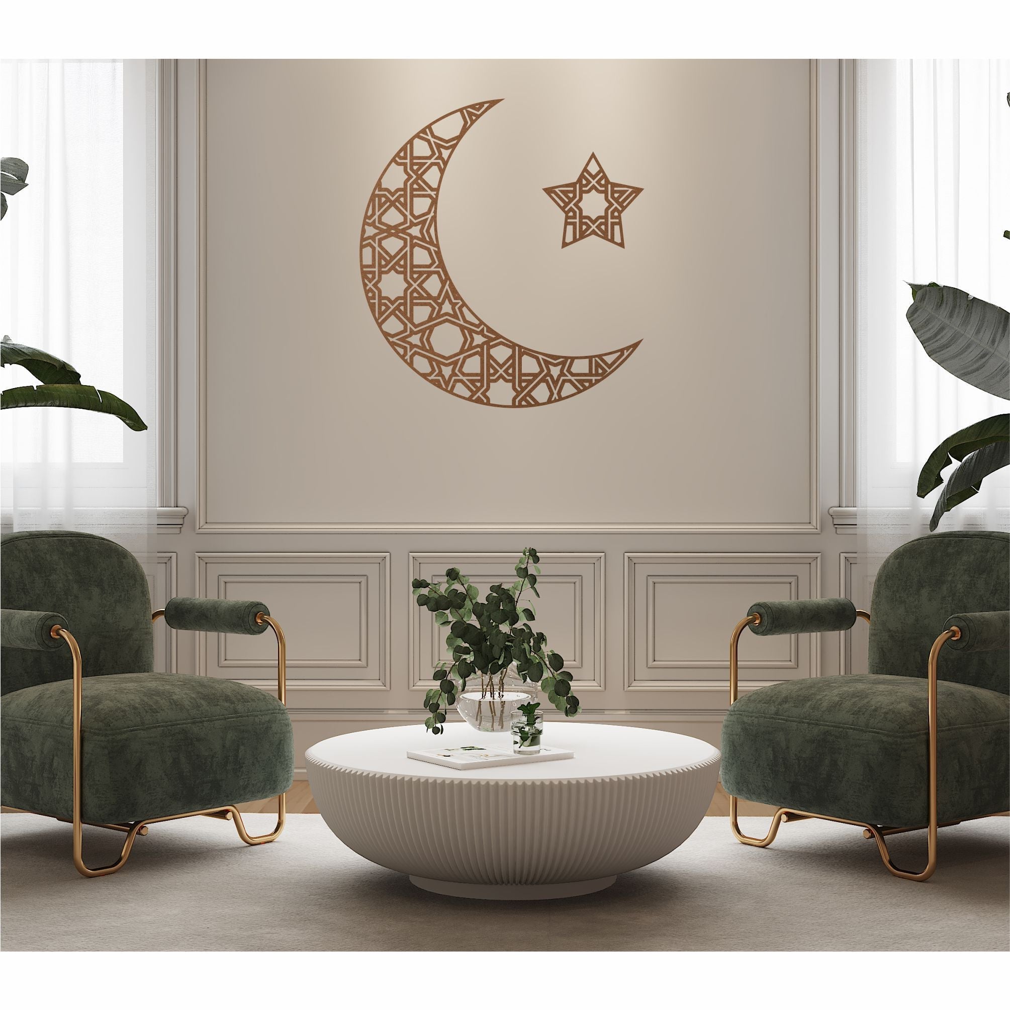 Crescent Star Wall Decoration