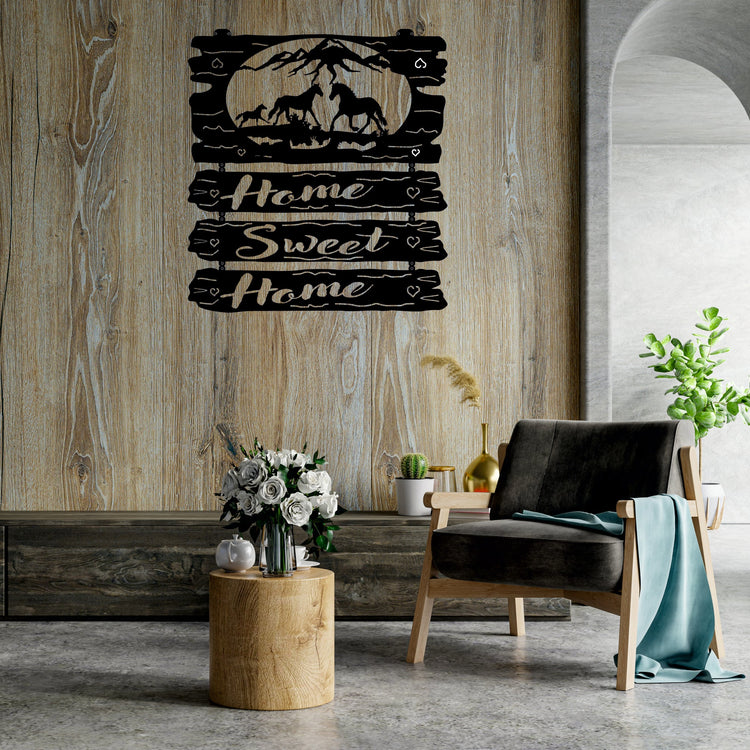 Home Sweet Home  Metal Wall Decoration