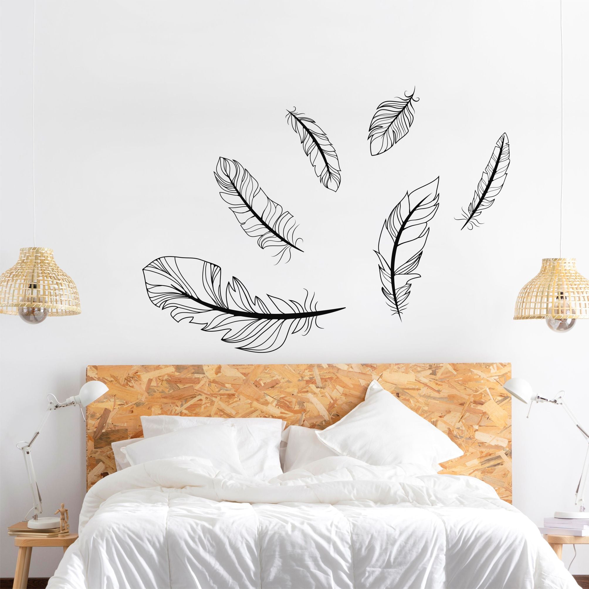 Feathers Metal Wall Decor