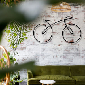 Bicycle Drawing Metal Wall Decor