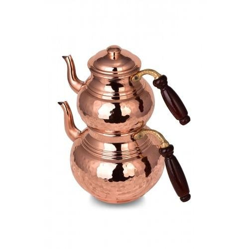 Turna Copper Classic Teapot Thick Hand Forged Red-2