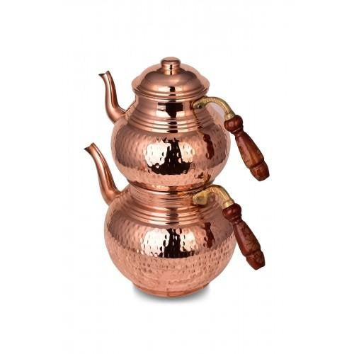 Turna Copper Classic Teapot Fine Hand Forged Red -2
