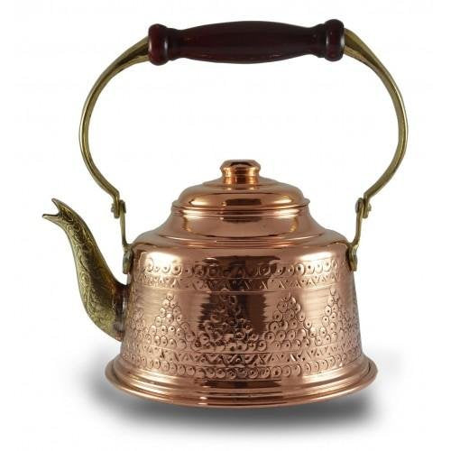 Turna Copper Maraş Teapot Staple Processing Red-2