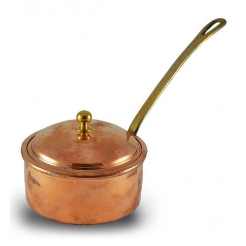 Turna Copper Dalyan Sauce Bowl with Lid 14 Cm Red-1