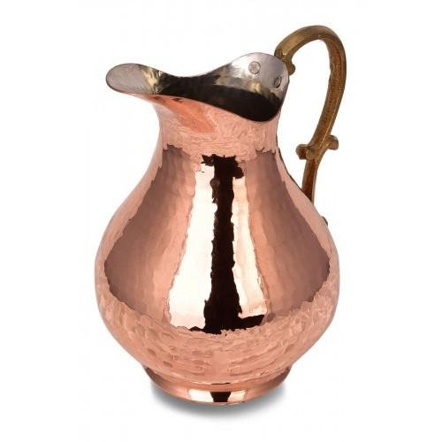 Turna Copper Pınar Jug Hand Forged Red -2