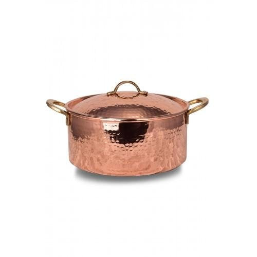 Turna Copper Italian Saucepan 16 Cm Hand Forged Red-1