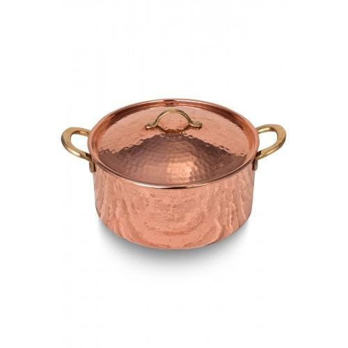 Turna Copper Italian Saucepan 16 Cm Hand Forged Red-3