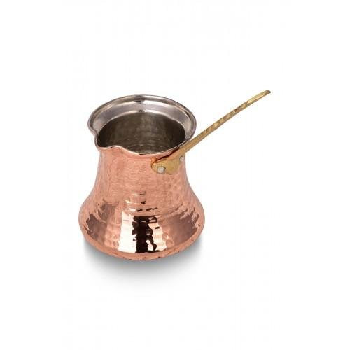Turna Red Copper Kervan Coffee Pot 150 Ml Thick for 2 Cups-3