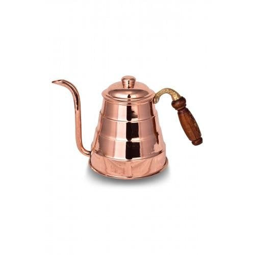 Copper Drinker Teapot Plain Red 800 Ml