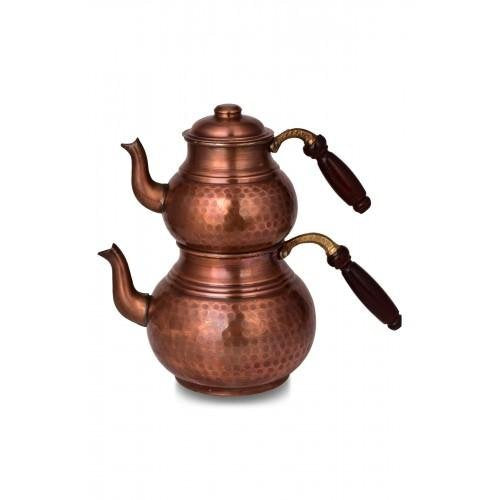 إبريق الشاي الكلاسيكي المصنوع من النحاس 550 مل -850 مل
