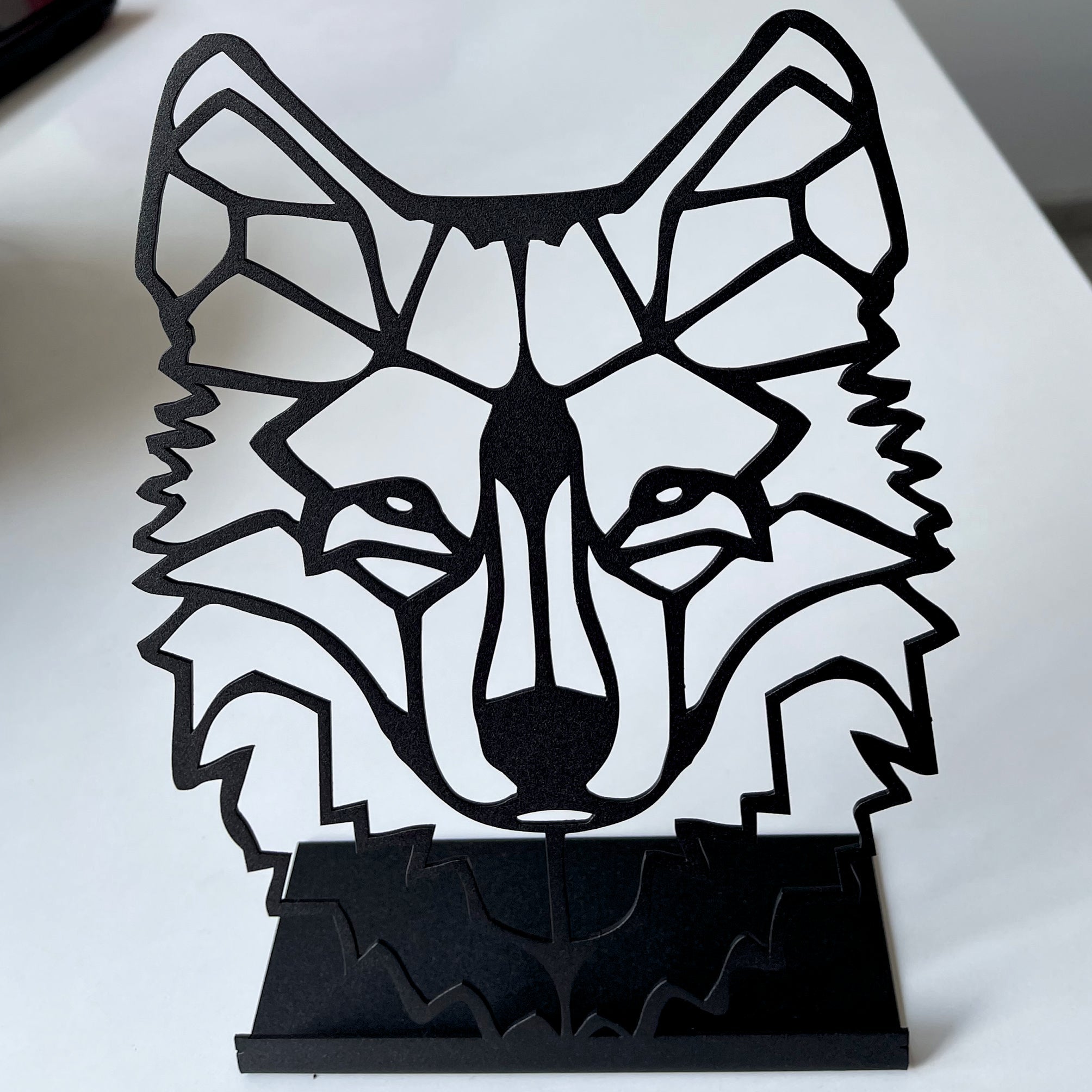 Wolf Head Desktop Decor