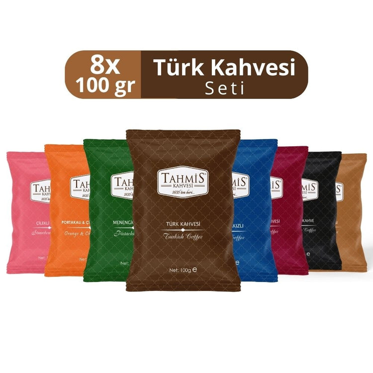 Tahmis 8 Piece Turkish Coffee Set 100 Gr 1