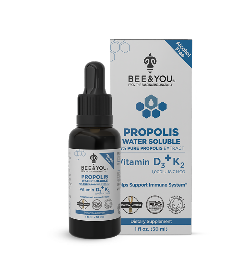 bee and you propolis water soluble %15 30ml