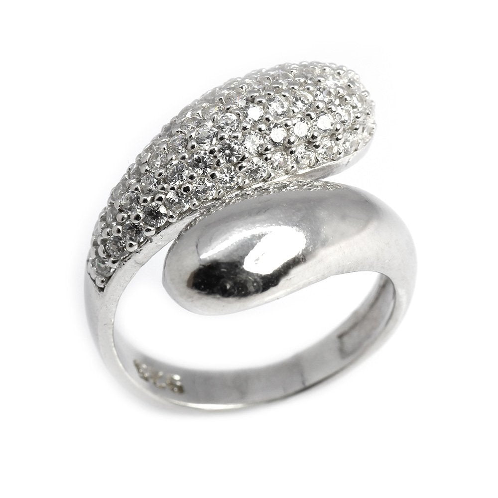 925 Sterling Silver Zircon Stone Elegant Women's Ring