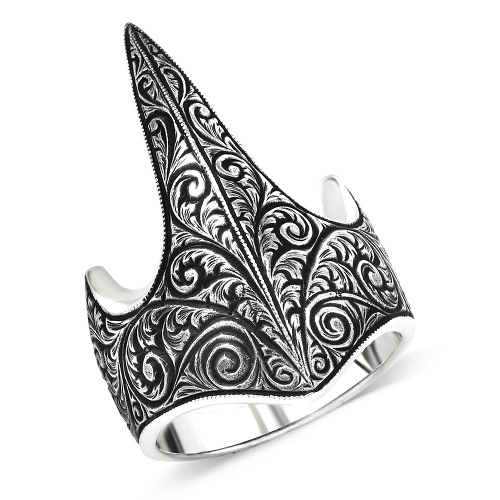 Aged Color 925 Sterling Silver Archer (Zihgir) Ring 2