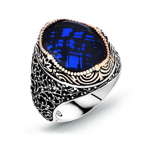Parliament Zircon Stone 925 Sterling Silver Men's Ring-2