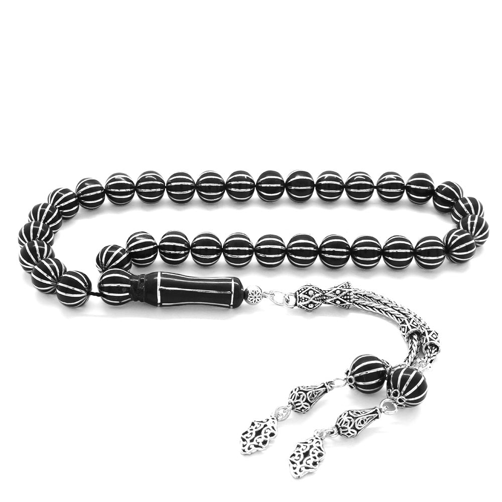925 Sterling Silver Tasseled Silver 10 Piece  Prayer Beads