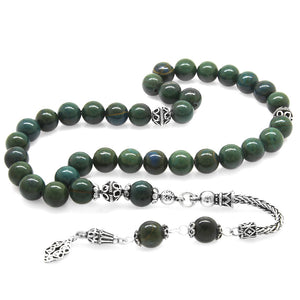  Bloodstone Natural Stone Prayer Beads