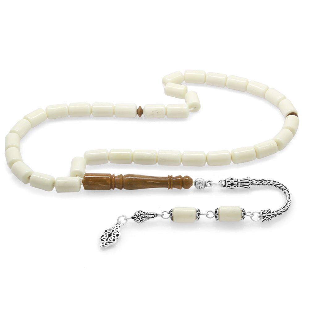 925 Sterling Silver Tasseled Kuka-Imaged Prayer Beads