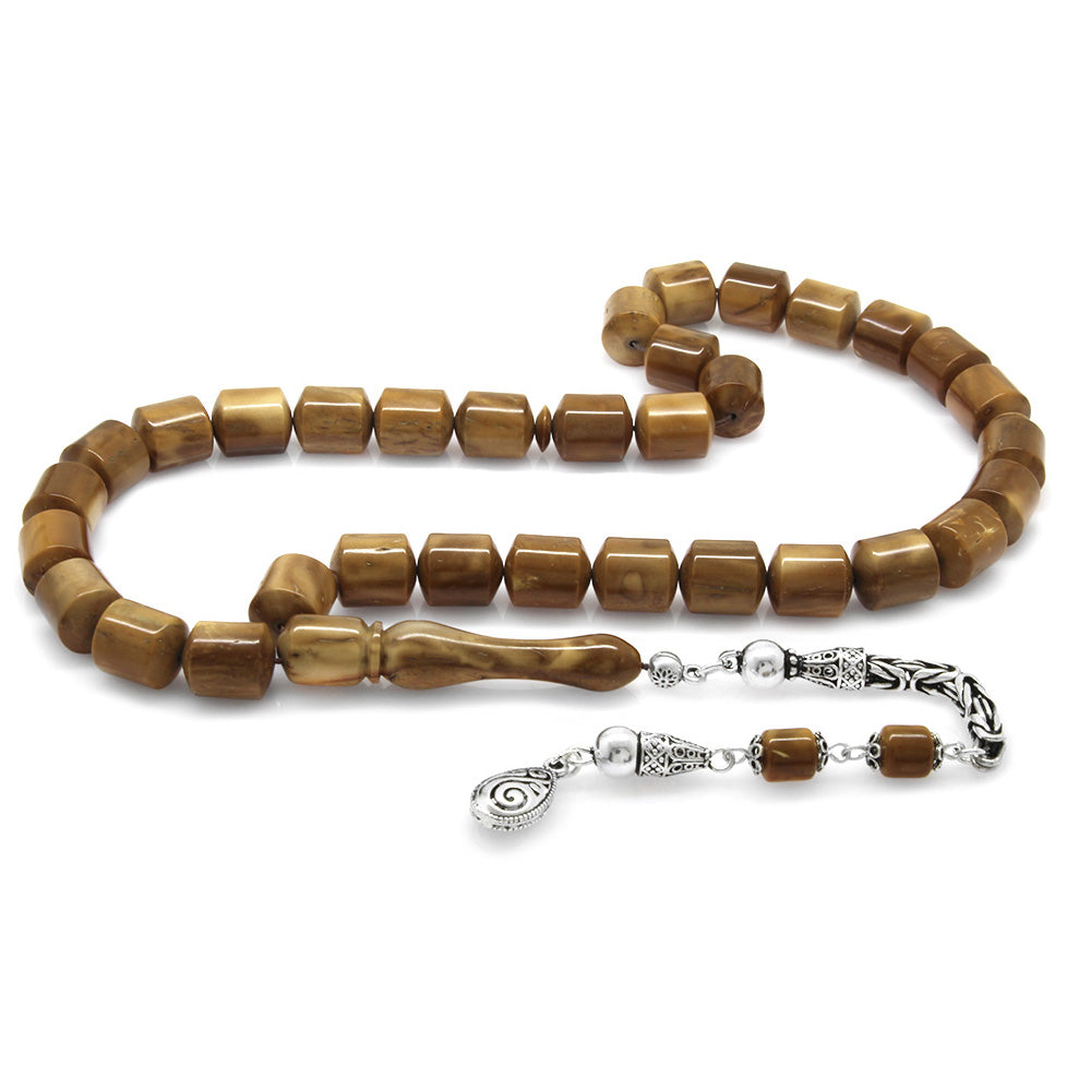 925 Sterling King Chain Tasseled Polished Kuka Rosary