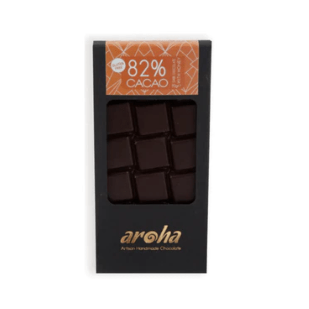 Aroha 82% Dark Ghana Honey Chocolate 80g 