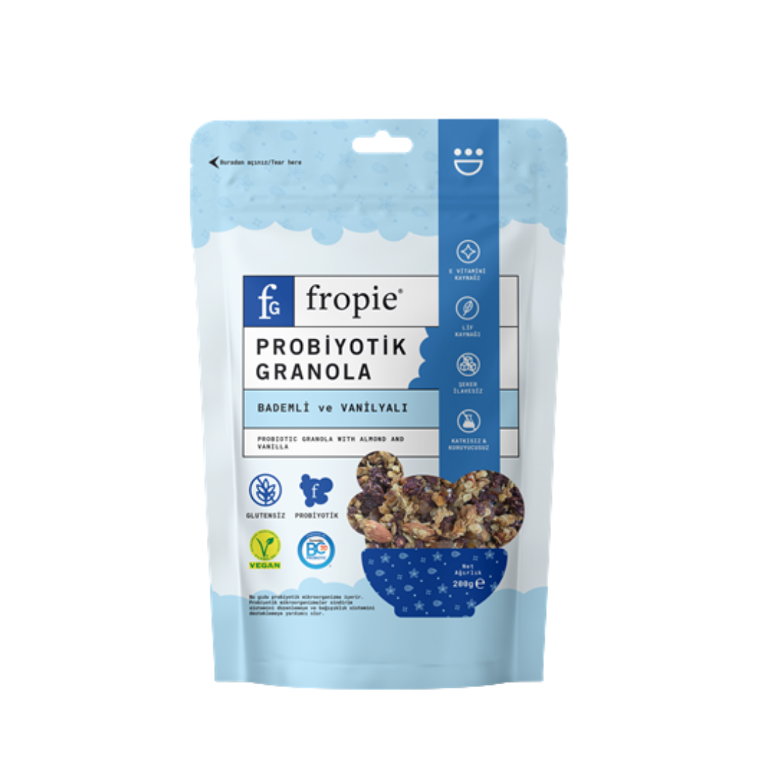 Fropie Almond and Vanilla Probiotic Granola 