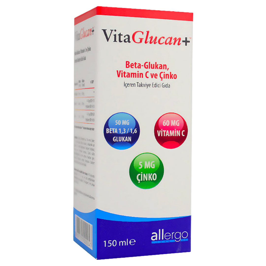 Allergo Vitaglucan Beta Glucan Vitamin Syrup 150ml