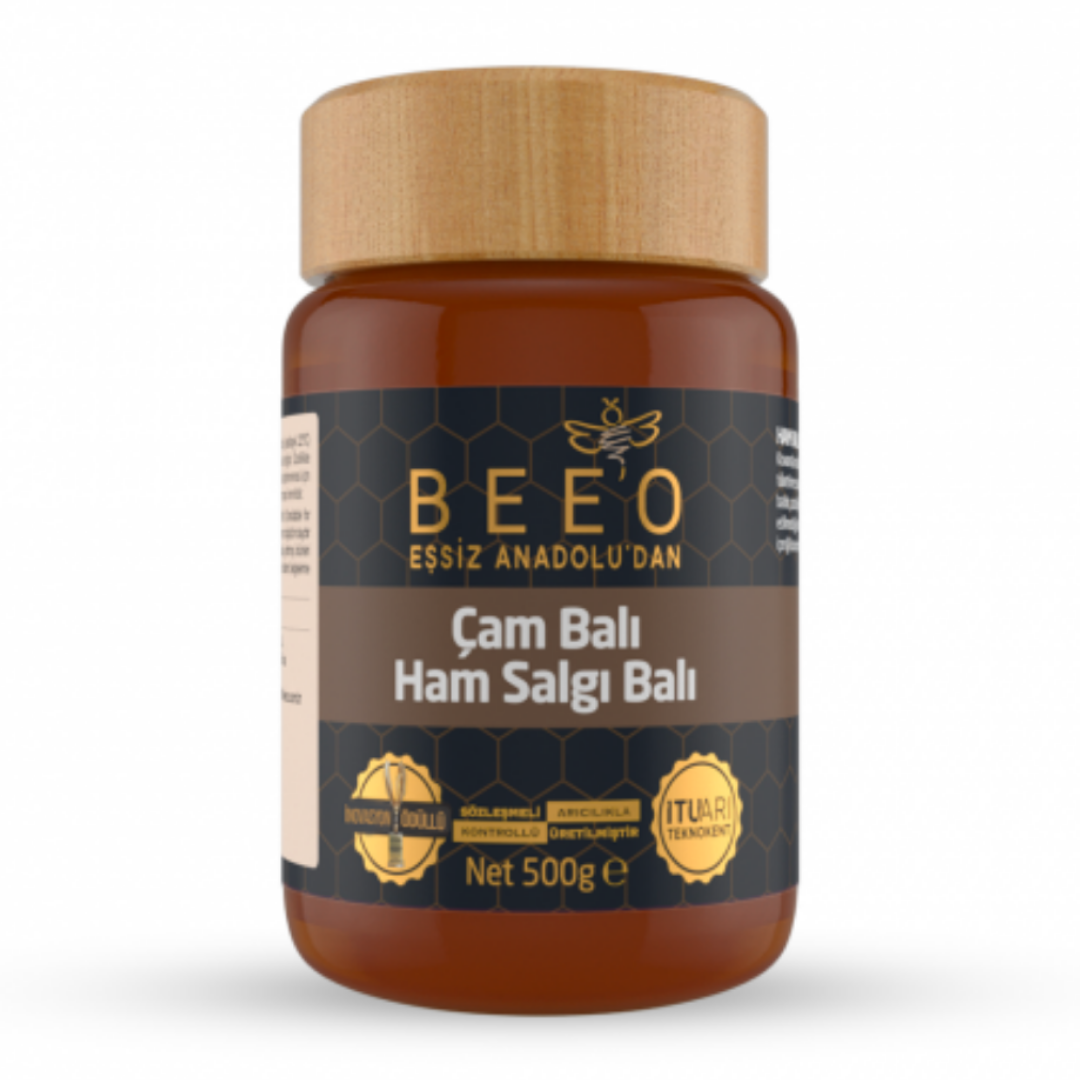 bee and you bee'o pine honey Raw Honey 500g